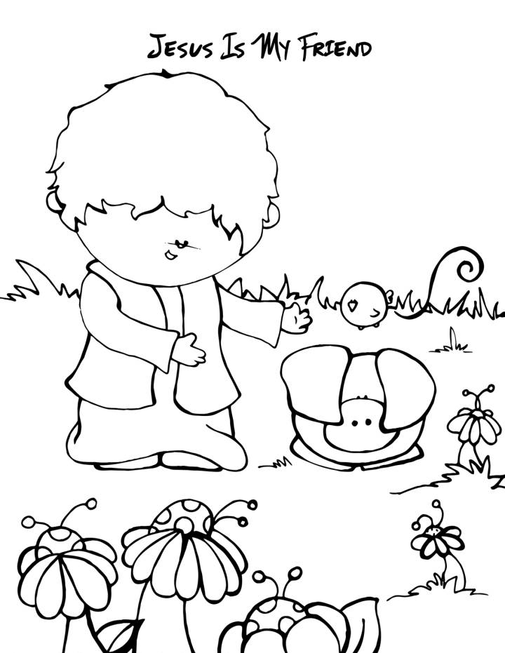 christian friendship coloring pages