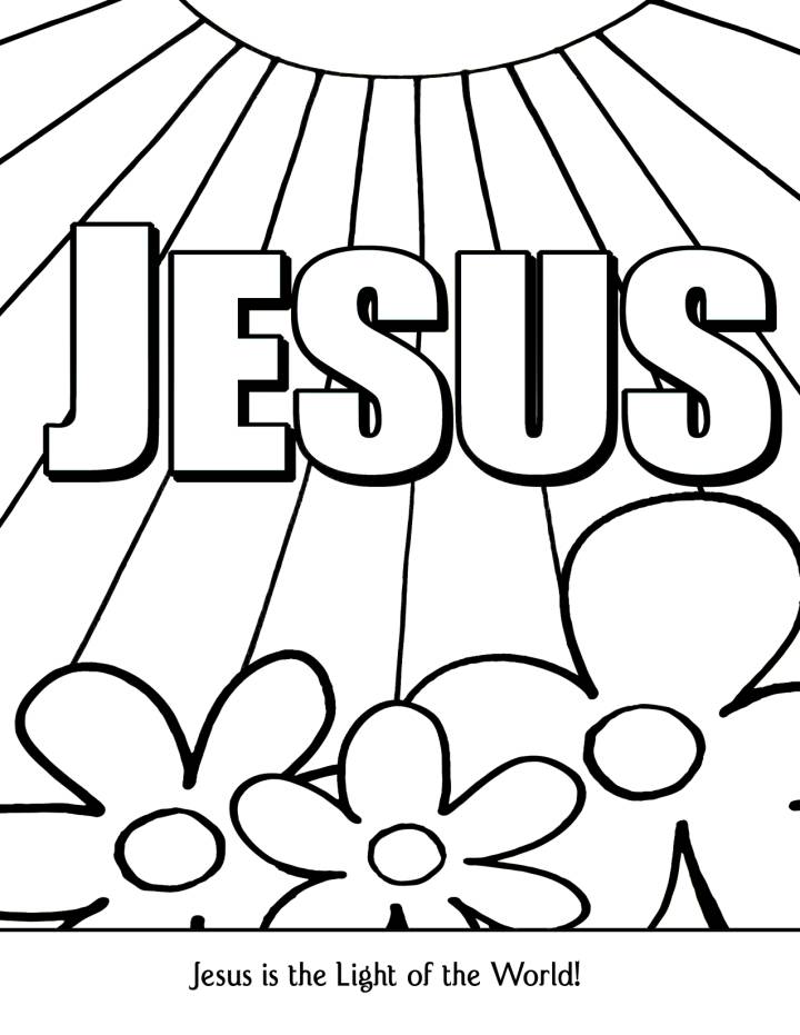 coloring pages sunday school preschool