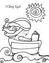 I Obey God Coloring Page
