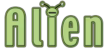 Alien word png