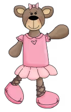 Ballerina bear 1 png