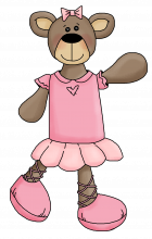 Ballerina bear 1 png