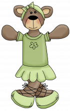 Ballerina bear 2 png