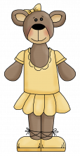 Ballerina bear 3 png