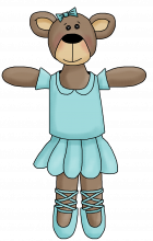 Ballerina bear 4 png