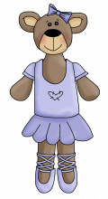 Ballerina bear 5 png