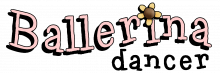 Ballerina wordart png