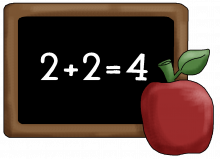 Black board apple png