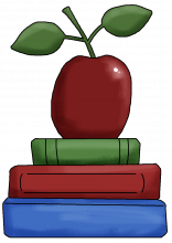 Books apple png