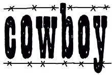 Cowboy word png