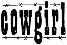 Cowgirl word jpg