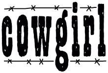 Cowgirl word png