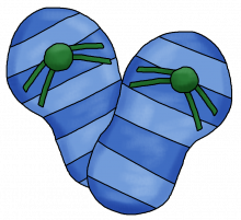 Flip flops blue png